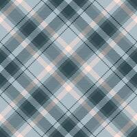 Elegant seamless plaid pattern in soft blue, teal, and blush tones. Perfect for textile design, backgrounds, or wrapping paper. vector
