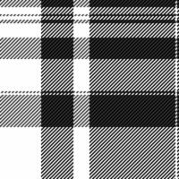 Stylish monochrome plaid pattern. Perfect for textile design, apparel, or website backgrounds. This classic pattern evokes a sense of timeless elegance and sophistication. vector