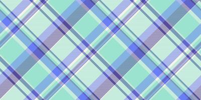 Pastel plaid pattern in soft blue, mint green, and lavender hues. Perfect for backgrounds, textiles, or crafting projects. This serene design evokes feelings of calm and tranquility. vector