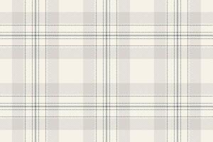 Subtle grey and cream plaid pattern. Elegant, versatile design perfect for textiles, websites, or stationery. Evokes feelings of calm and sophistication. vector