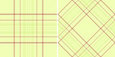Elegant pastel plaid patterns in two variations classic checks and stylish diagonals. Perfect for textile design, fashion, web backgrounds, or stationery. vector