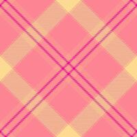 Vibrant pink and yellow plaid pattern. Perfect for textile design, fashion, website backgrounds, or scrapbooking. This cheerful, geometric design evokes feelings of warmth and optimism. vector