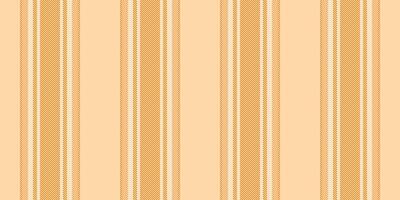 Conceptual texture textile vertical, workshop pattern fabric seamless. Isolation stripe lines background in orange and antique white colors. vector