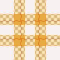 Warm, inviting orange and white plaid pattern. Perfect for textile design, autumnal themes, or adding a touch of rustic charm to your projects. vector