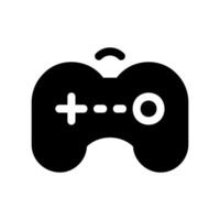 Wireless game controller with directional pad and action buttons icon vector