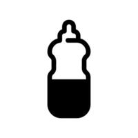 Solid squeeze bottle icon for condiments, sauces, or liquids dispensing vector