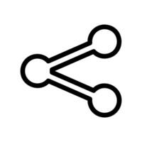 Network connection symbol for sharing information or content online icon vector