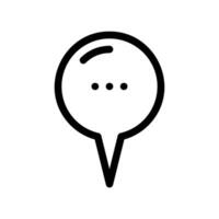 Speech bubble with ellipsis icon, indicating a pending message or typing vector