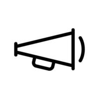 Stylized graphical representation of a megaphone or bullhorn icon design vector