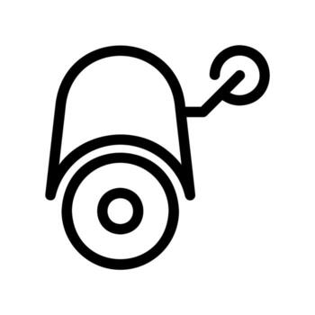 Hazme seguridad cámara icono con montaje brazo, lado ver observación dispositivo vector