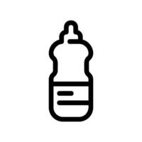 Outline icon of a plastic squeeze bottle for liquids or condiments container vector