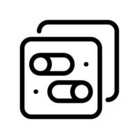 On off toggle switches icon representing activation or deactivation states vector