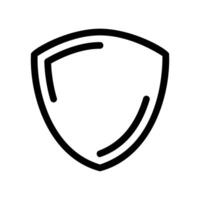 Protection shield icon symbolizing security, safety, and data defense vector