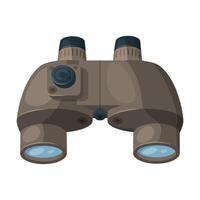 Binoculars Optical Device, Focus, Spying, Searching Tool Illustration vector