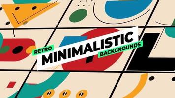 Retro Minimalistic Backgrounds motion_graphic