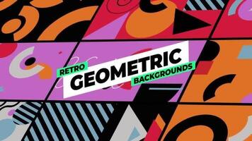 retro geométrico fundos para profissionais motion_graphic