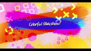 Colorful Artistic Slideshow Intro motion_graphic