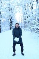 Experience the enchantment of a Winter Wonderland filled with joyful moments in the snow photo