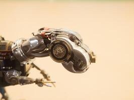 This is a Futuristic Robotic Arm that incorporates Advanced Features for improved functionality photo