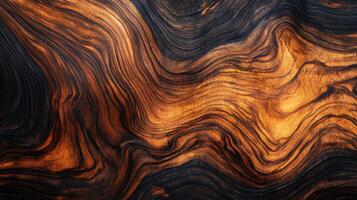 Abstract Swirling Wood Grain Texture with Rich Warm Tones photo