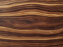 Deep Dark Walnut Wood Texture with Bold Stripes photo