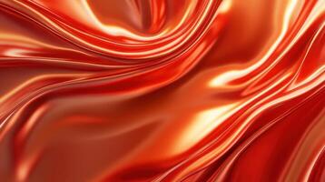 A red and gold fabric background with waves photo