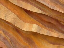 Sanded Wooden Surface with Smooth Flowing Curves photo