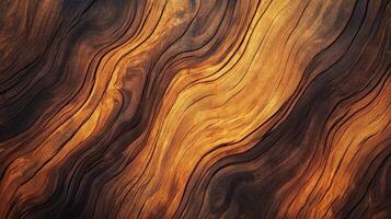 Smooth Flowing Wood Grain with Fiery Amber Hues photo