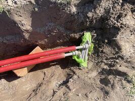 Insulating plumbing pipes with thermal foam wrap 5 photo