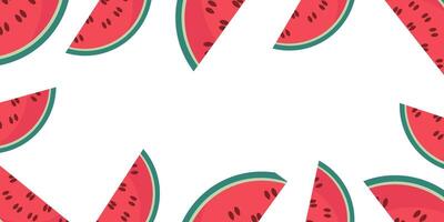 A playful arrangement featuring various watermelon slices, ideal for creative and vibrant designs vector
