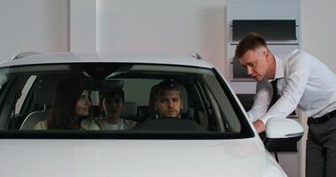 A man and woman in a car photo