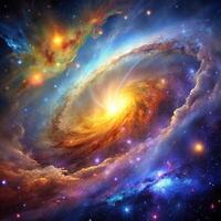 An image of a galaxy in space photo