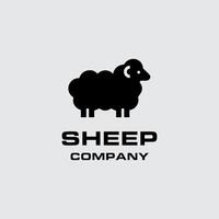simple sheep goat logo design vector