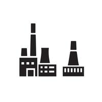 Factory Icon, Flat Design for Factory and Business Websites vector
