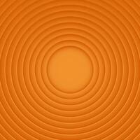 Abstract circles layers on orange background vector