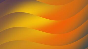 Wavy gradient background in orange and yellow tones dynamic video