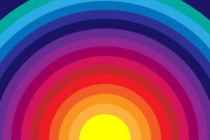 Rainbow pattern for background and print. Circle rainbow colorful background. vector