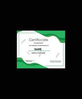 modern luxury certificate of achievement vector