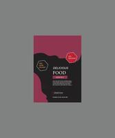 fast food menu flyer design layout template vector