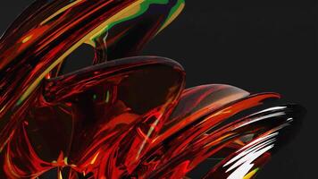 3d rendering of abstract background animation with abstract moving glass video