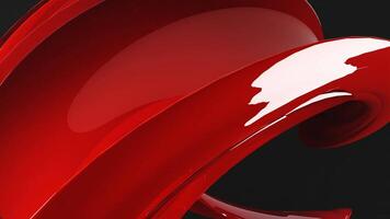 3d rendering of abstract background animation with abstract moving shape in red color video