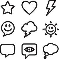 Minimalist speech bubble icon, silhouette, perfect for messaging apps or conversations vector