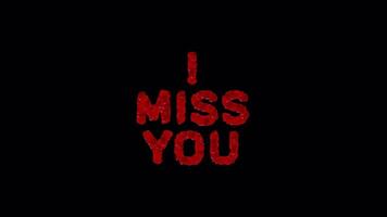 Emotional Loop Animation - Missing Someone Motion Graphic video