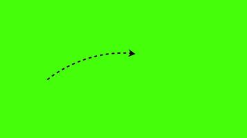 Green screen arrow animation, dynamic green screen arrow animation 4k video