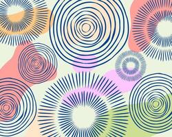 Firework burst flare circle blast rounded soft aesthetic pattern background layout backdrop textile print art editable vector
