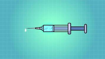 seringue goutte liquide animation 2d mouvement graphique video