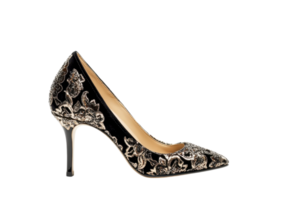 Stylish Leopard Print High Heel with an Elegant Silhouette. Isolated on a Transparent Background png