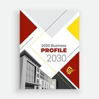 Business Annual Report Layout Template for Success or layout design vector