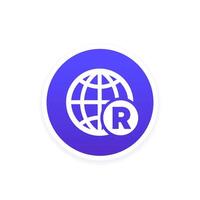 roaming calls icon for apps and web vector