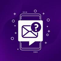 request mail icon for web and apps vector